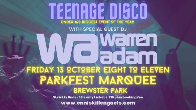Buy Tickets for DJ Warren Adam U16’s Event at ParkFest – Brewster Park Marquee