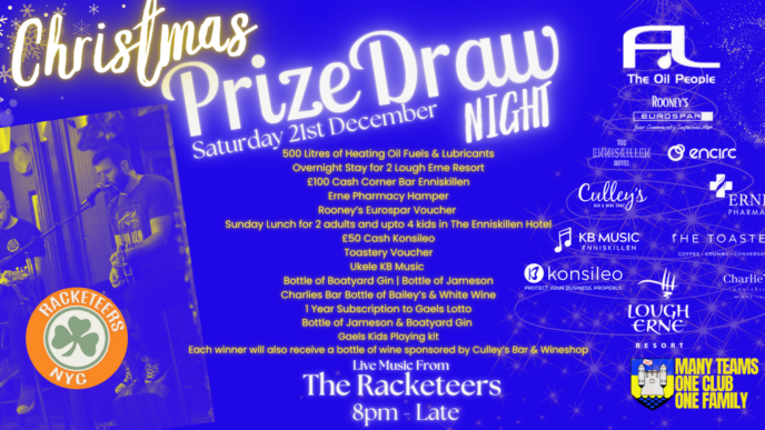 Tickets for Gaels Christmas Draw